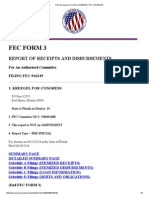 Fec Disclosure Form 3 For Kreegel For Congress