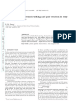 Electron-Positron Bremsstrahlung and Pair Creation in Very High Magnetic Fields