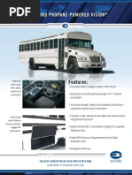 Blue Bird Propane-Powered Vision Activity/MFSAB Specification Sheet