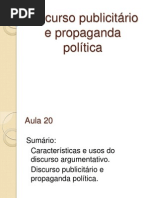 Discurso publicitário e político
