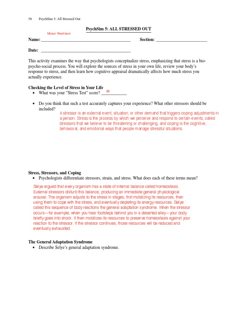 Worksheets Psychsim 5 Worksheet Answers workbooks psychsim 5 worksheets free printable for 34 stressedout axis self worksheets