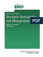 Fiscal Year 2015 Stockpile Stewardship and Management Plan