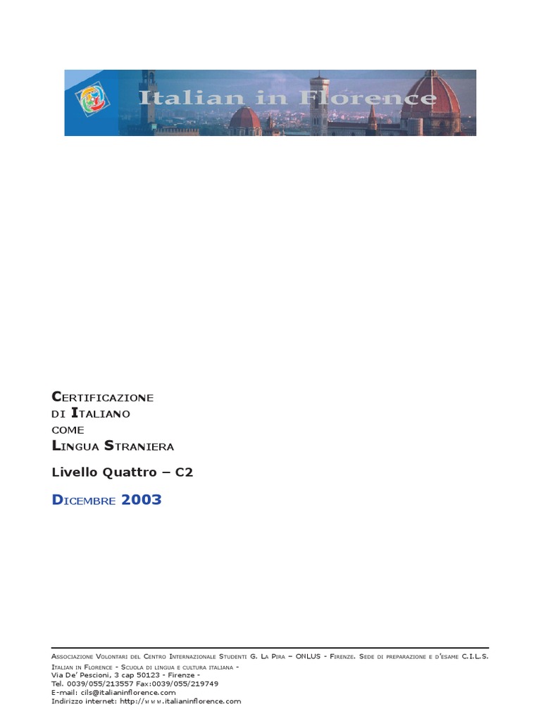 Cils B2 Prove D Esame 2018 Pdf
