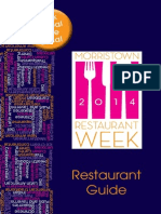 Morristown Restaurant WeeK Official Guide 2014 Final Pages