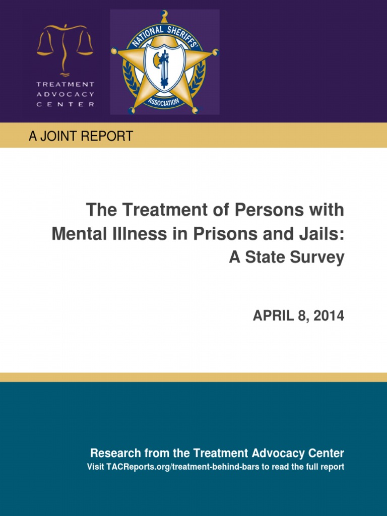 The Treatment of Persons With Mental Illness in Prisons and Jails A State Survey PDF Solitary Confinement Prison picture photo