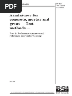 BS en 480-1-2006+A1+2011 Admixtures For Concrete, Mortar and Grout - Test Methods - Part 1 - Reference Concrete and Reference Mortar For Testing