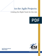 Metrics For Agile Projects - Finding The Right Tools For The Job