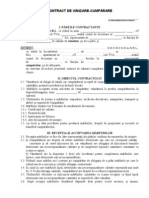 Contract de vînzare cumpărare - Model 1