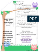 Miss Lewis's Class News Week of April 14