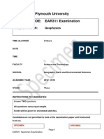 EAR311 Specimen Exam Graeme