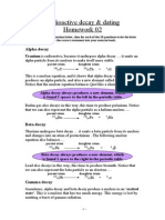 Radioactive Decay & Dating Homework 02