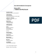 Musica de Peliculas Sinfonica UdeC Programa PDF