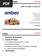 Trabalho AMBEV - Planejamento