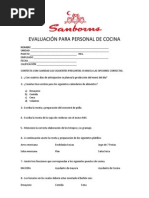 Test de 100 Preguntas para Cocineros | PDF | Salsa | ensalada