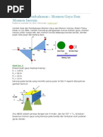 Soal Dan Pembahasan Momen Gaya Dan Momen Inersia