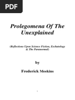 Download Prolegomena Of The Unexplained by Frederick Meekins SN21774385 doc pdf