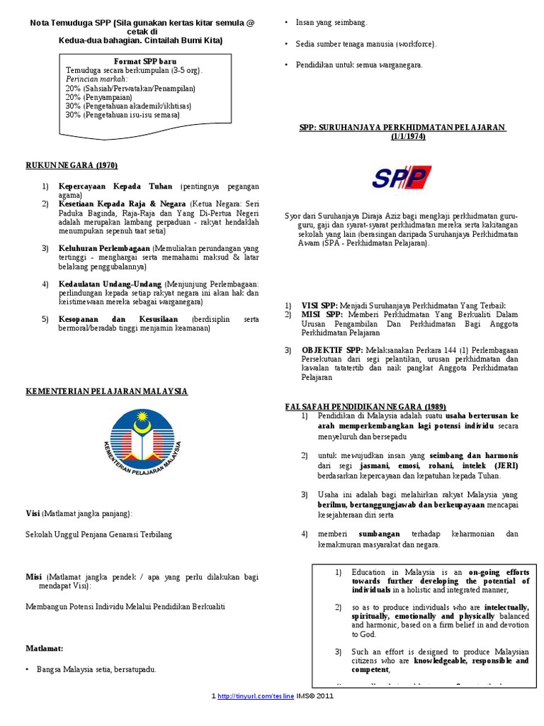 Nota Sendat SPP | PDF