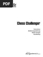 Chess Challenger: Instructions Bedienungsanleitung Mode D'emploi Handleiding