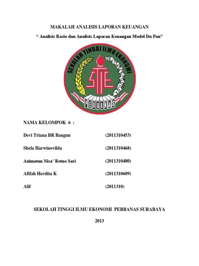 Makalah Analisis Laporan Keuangan