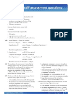 Answers To Self-Assessment Questions: 1 Cell Structure