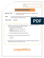 Perbandingan dalam tabel, grafik dan persamaan