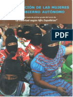 Participación de Las Mujeres en El Gobierno Autónomo - Cuaderno de Texto - Primer Grado de La Libertad Según L@s Zapatistas