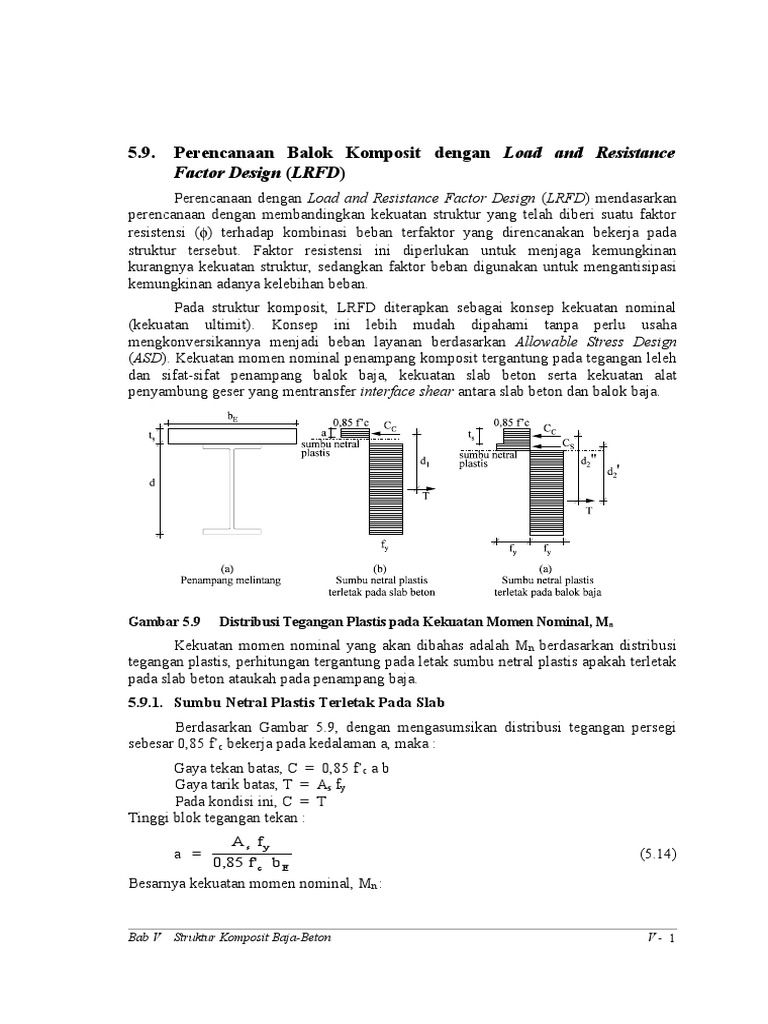 Perencanaan Balok Komposit PDF Perencanaan Balok Komposit PDF
