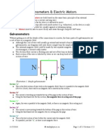 19 - Galvanometers & Electric Motors