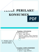 Teori Perilaku Konsumen