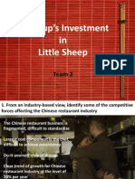 Group's Investment in Little Sheep