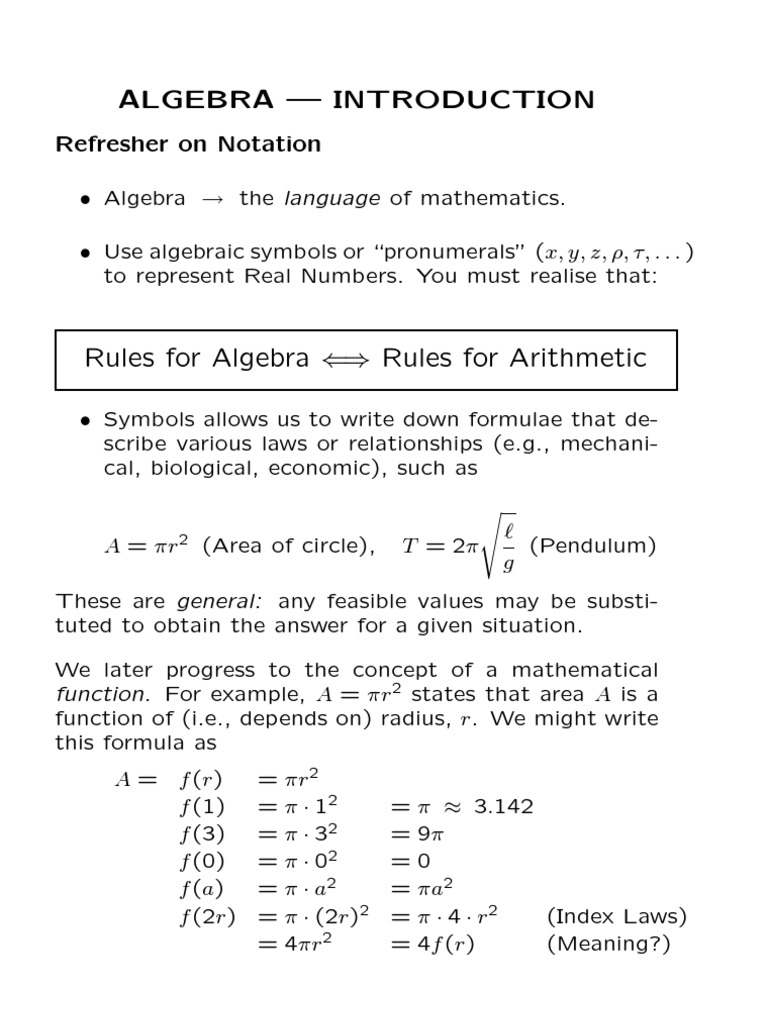 Fis Algebra | PDF