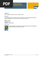 How To Build A SAP HTML5 Application Using MVC in 22 Seconds