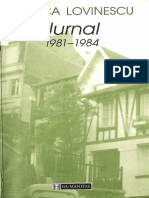 Monica Lovinescu Jurnal 1981-84