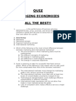 Quiz Emerging Economies Prepared by Naval Bhushania