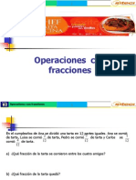 sesión 02 Operaciones  con fracciones