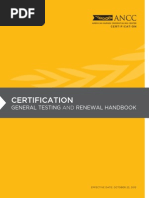 National Certifications And Recertification Requirements