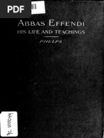 Life and Teachings of Abbas Effendi by Myron H. Phelps (1912)