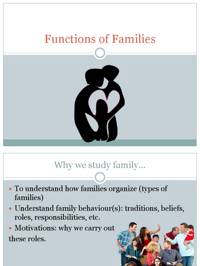 Functions of Families Housewife Family