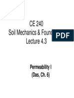 CE 240 Soil Permeability & Hydraulic Conductivity Tests