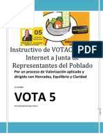 Instructivo de VOTACIÓN por Internet a Junta de Representantes del Poblado