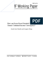 How Can Korea Boost Potential Output To Ensure Continued Income Convergence?