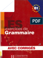 Les Exercices de Grammaire B1 - Hachette