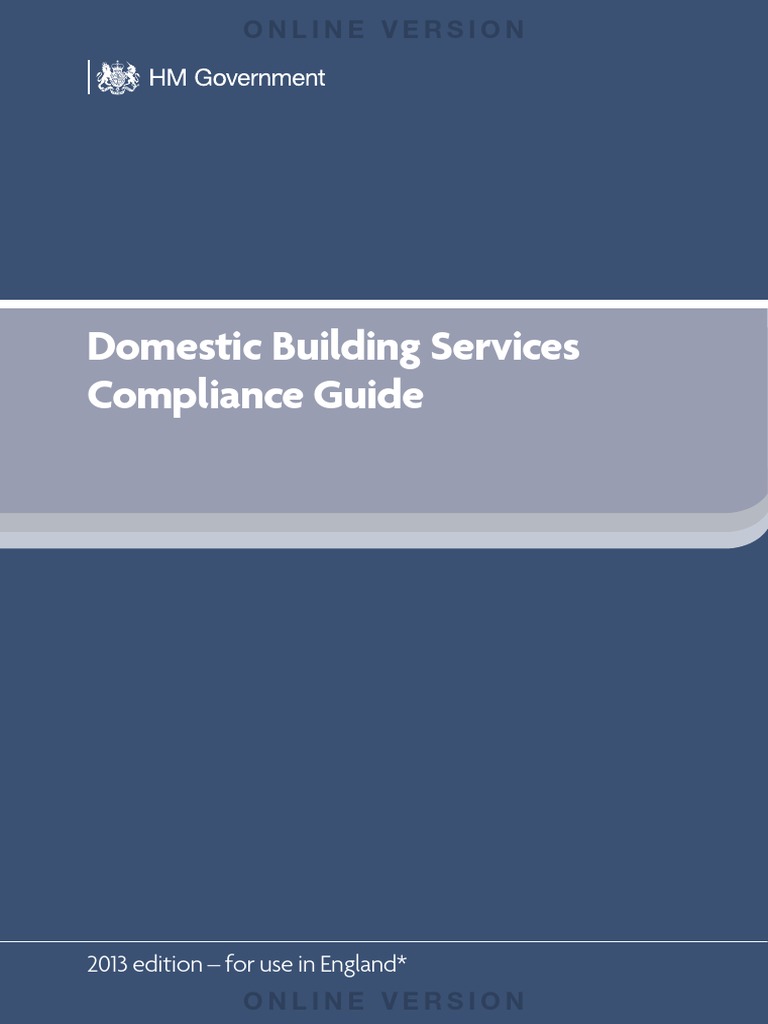 Domestic Building Services Compliance Guide | PDF | Water Heating | Hvac