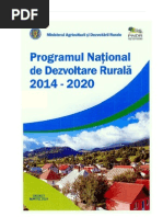 Programul National de Dezvoltare Rurala 2014 2020 Proiect