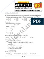 AIEEE 2011 Mathematics Question Paper