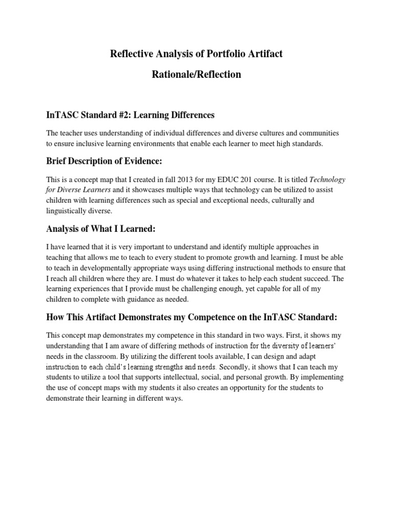 Rationale Standard 2 | PDF