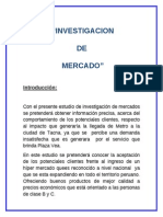 Investigacion de Mercados