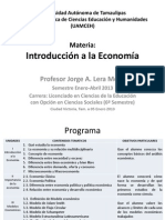 Exposición Materia. Introducción a la Economia (ene-abr2013)