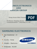 Samsungilictronics AND Hanjin Group