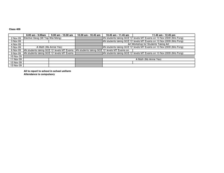 Sec 409 Bridging Programme | PDF